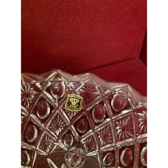 Bowl footed Golden Crown Crystal - Picture 3 of 8